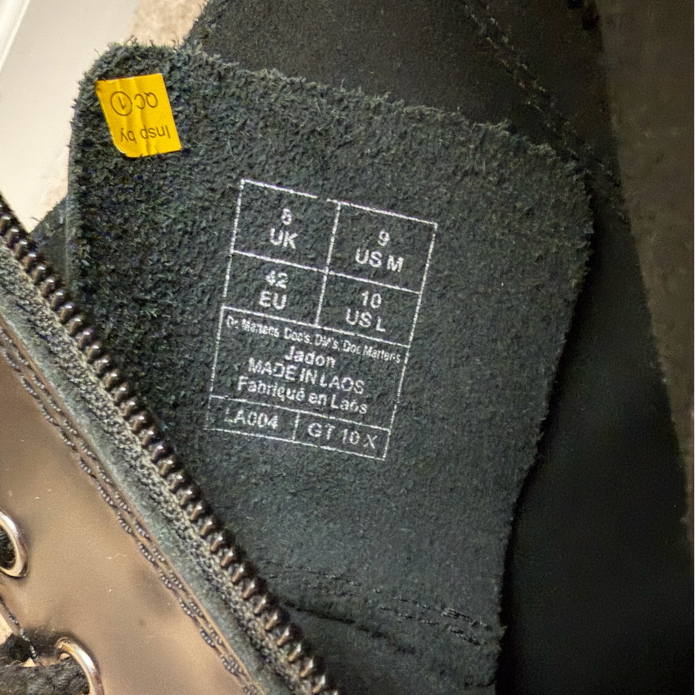 Dr. Martens Jadon Boot Black Smooth Leather Platforms US 9M / US 10L - Picture 6 of 7